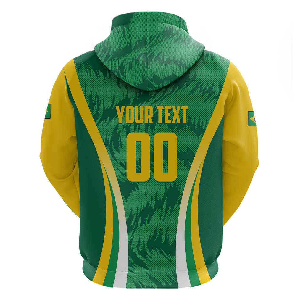Brazil Basketball Custom Zip Hoodie Come On Brasil Cariocas
