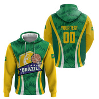 Brazil Basketball Custom Zip Hoodie Come On Brasil Cariocas