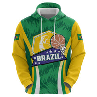 Brazil Basketball Custom Zip Hoodie Come On Brasil Cariocas