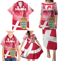 Denmark Constitution Day 2024 Family Matching Puletasi and Hawaiian Shirt Grundlovsdag 5th June - Wonder Print Shop