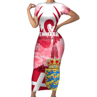 Denmark Constitution Day 2024 Family Matching Short Sleeve Bodycon Dress and Hawaiian Shirt Grundlovsdag 5th June - Wonder Print Shop