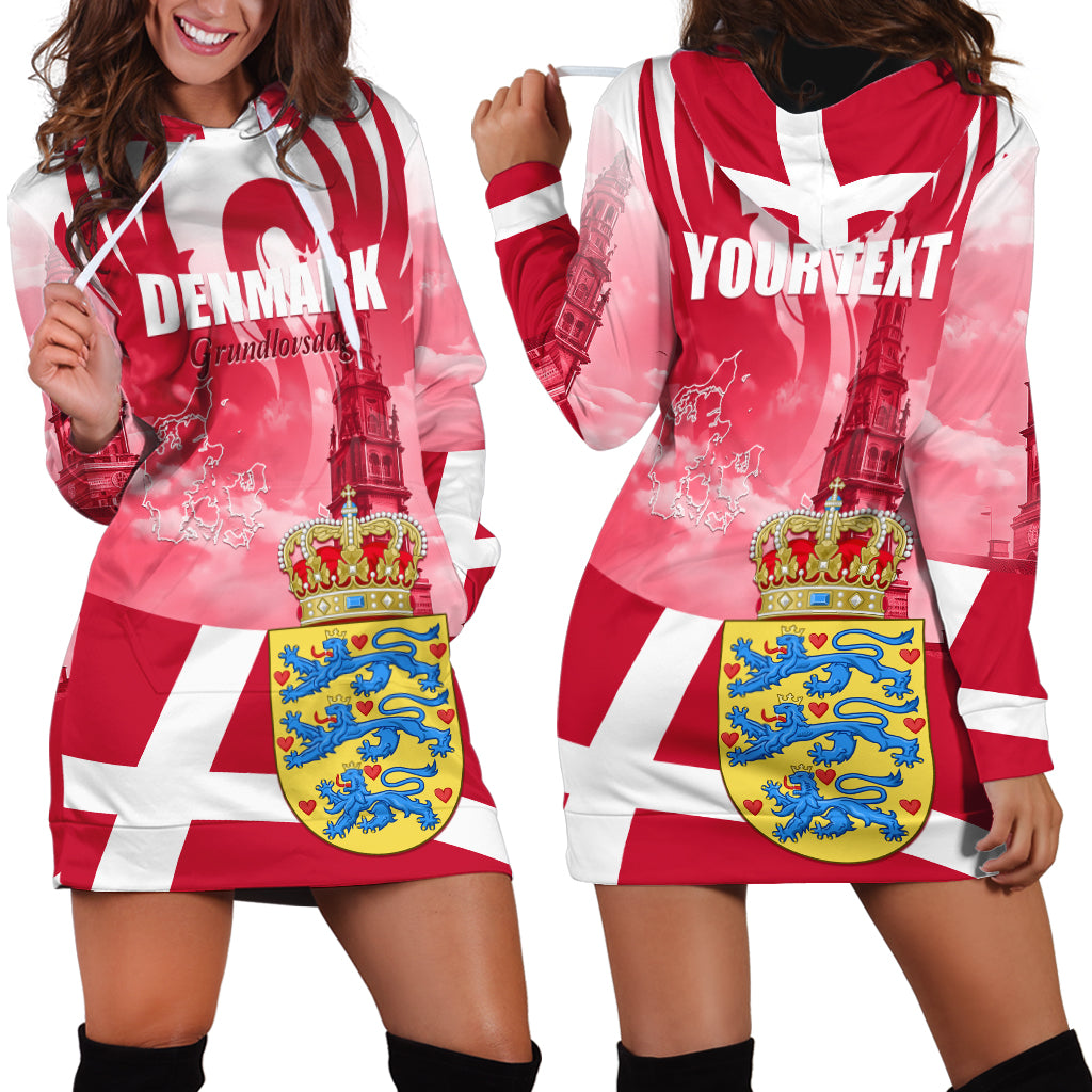 Denmark Constitution Day 2024 Hoodie Dress Grundlovsdag 5th June - Wonder Print Shop