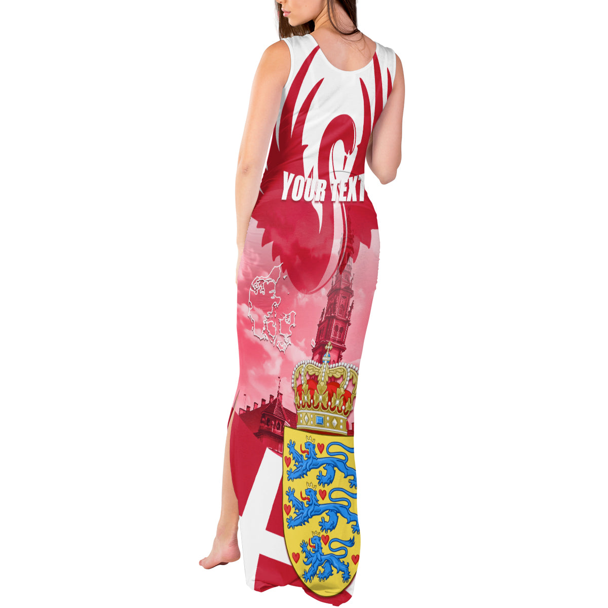 Denmark Constitution Day 2024 Tank Maxi Dress Grundlovsdag 5th June - Wonder Print Shop