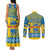 Sweden National Day 2024 Couples Matching Tank Maxi Dress and Long Sleeve Button Shirt Svenska Flaggans Dag - Wonder Print Shop