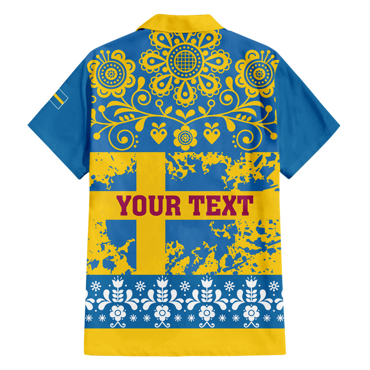Sweden National Day 2024 Family Matching Long Sleeve Bodycon Dress and Hawaiian Shirt Svenska Flaggans Dag - Wonder Print Shop