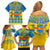 Sweden National Day 2024 Family Matching Off Shoulder Short Dress and Hawaiian Shirt Svenska Flaggans Dag - Wonder Print Shop