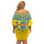 Sweden National Day 2024 Family Matching Off Shoulder Short Dress and Hawaiian Shirt Svenska Flaggans Dag - Wonder Print Shop