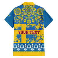 Sweden National Day 2024 Family Matching Puletasi and Hawaiian Shirt Svenska Flaggans Dag - Wonder Print Shop