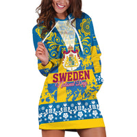 Sweden National Day 2024 Hoodie Dress Svenska Flaggans Dag - Wonder Print Shop