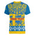 Sweden National Day 2024 Women V-Neck T-Shirt Svenska Flaggans Dag - Wonder Print Shop
