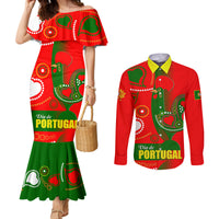 Portugal Day 2024 Couples Matching Mermaid Dress and Long Sleeve Button Shirt de Camoes e das Comunidades Portuguesas