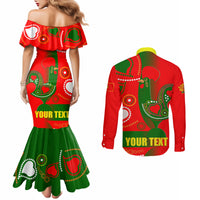 Portugal Day 2024 Couples Matching Mermaid Dress and Long Sleeve Button Shirt de Camoes e das Comunidades Portuguesas