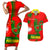 Portugal Day 2024 Couples Matching Short Sleeve Bodycon Dress and Hawaiian Shirt de Camoes e das Comunidades Portuguesas