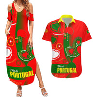 Portugal Day 2024 Couples Matching Summer Maxi Dress and Hawaiian Shirt de Camoes e das Comunidades Portuguesas - Wonder Print Shop