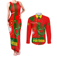 Portugal Day 2024 Couples Matching Tank Maxi Dress and Long Sleeve Button Shirt de Camoes e das Comunidades Portuguesas - Wonder Print Shop