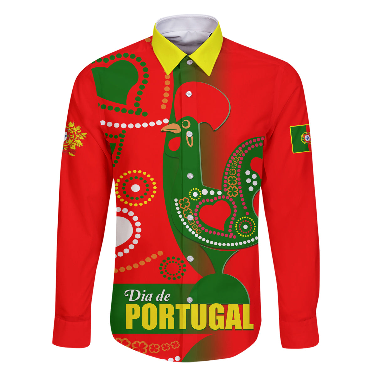 Portugal Day 2024 Family Matching Off Shoulder Maxi Dress and Hawaiian Shirt de Camoes e das Comunidades Portuguesas - Wonder Print Shop