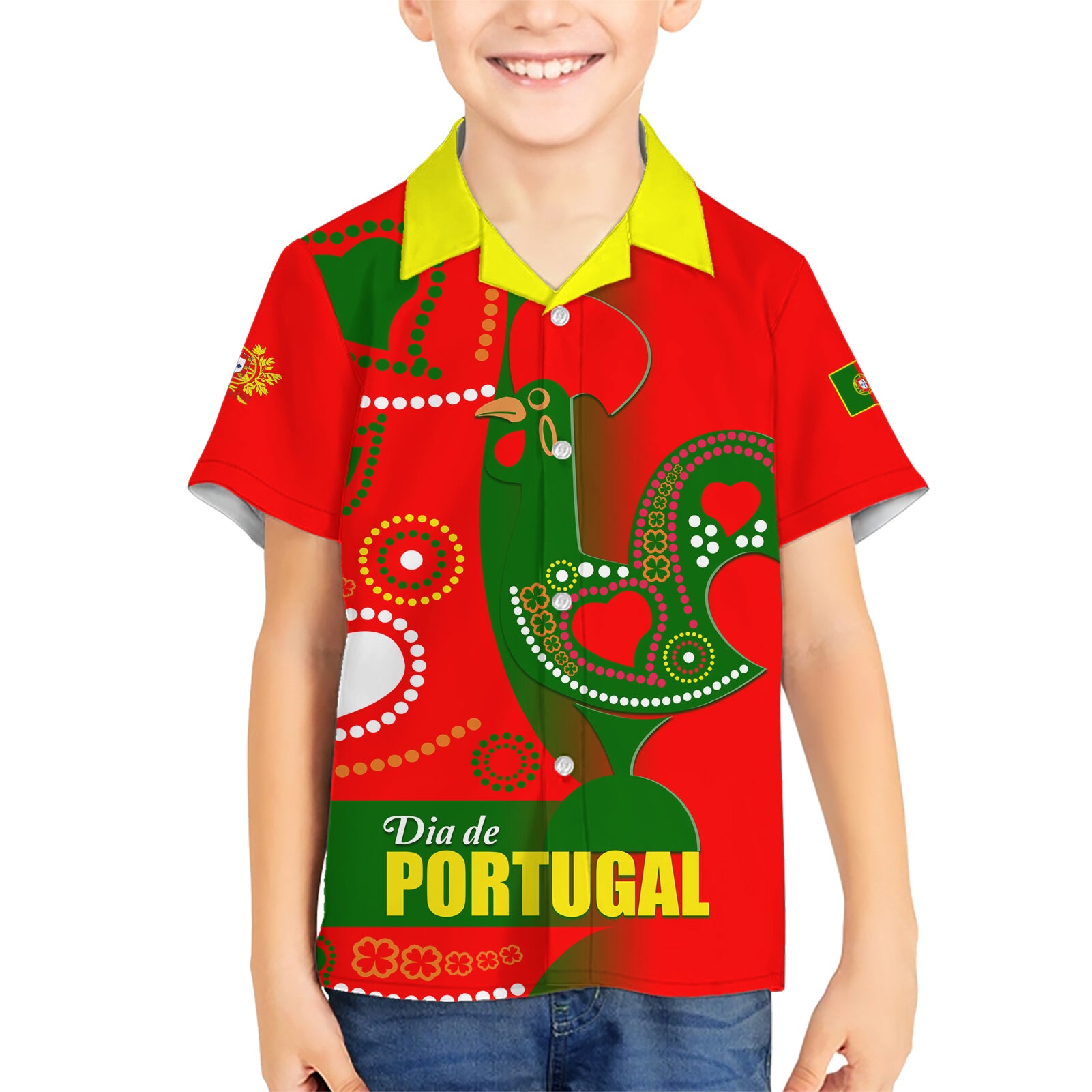 Portugal Day 2024 Kid Hawaiian Shirt de Camoes e das Comunidades Portuguesas - Wonder Print Shop