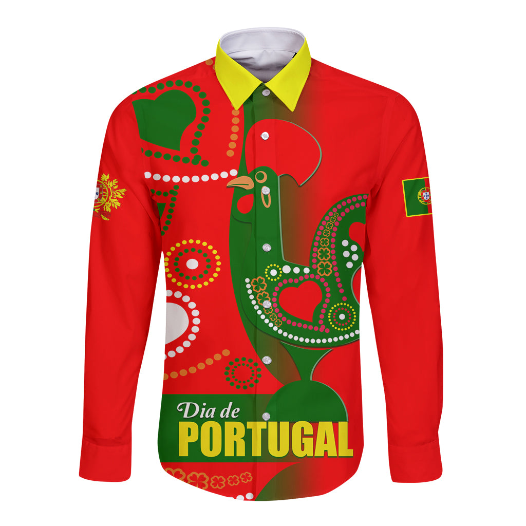 Portugal Day 2024 Long Sleeve Button Shirt de Camoes e das Comunidades Portuguesas