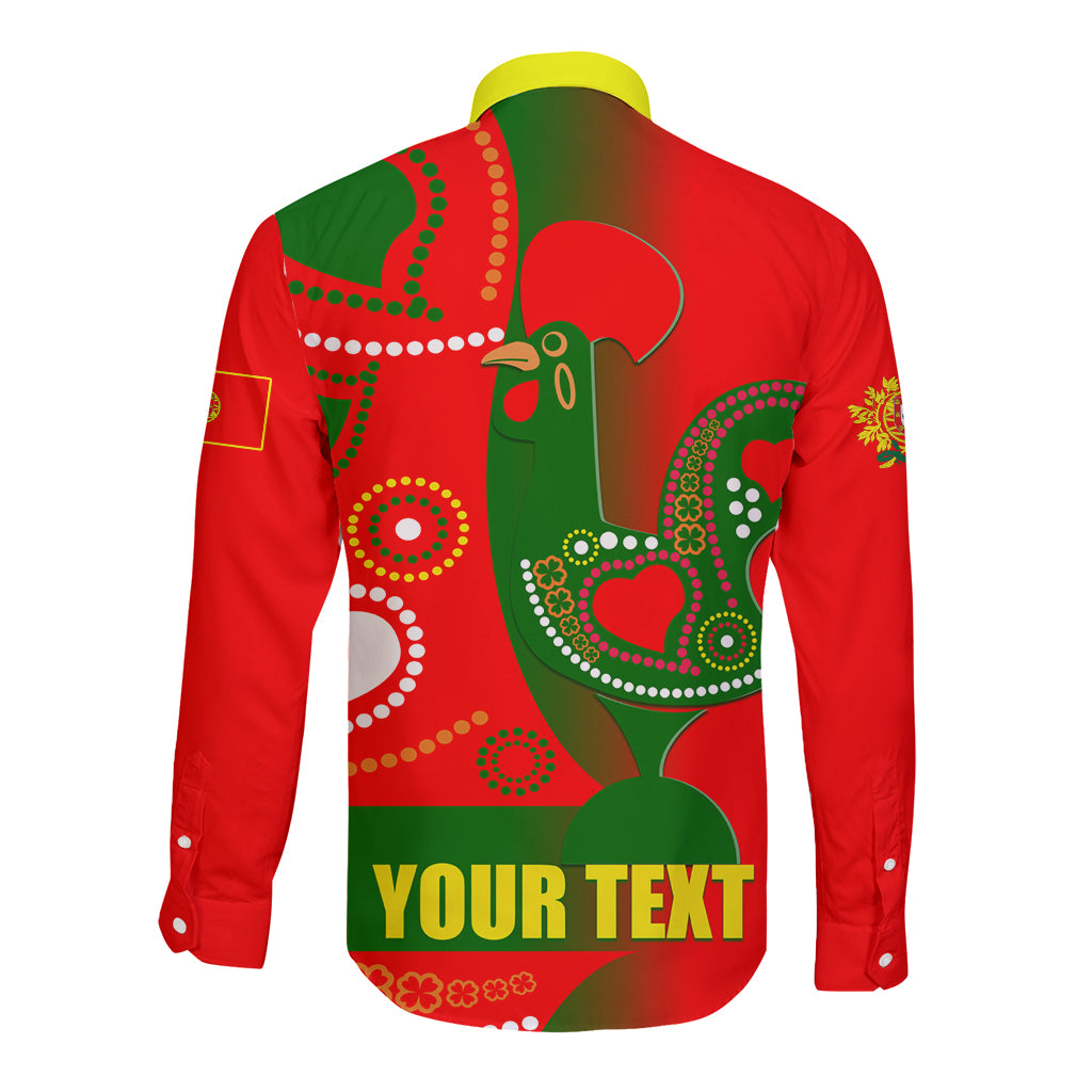 Portugal Day 2024 Long Sleeve Button Shirt de Camoes e das Comunidades Portuguesas - Wonder Print Shop