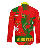 Portugal Day 2024 Long Sleeve Button Shirt de Camoes e das Comunidades Portuguesas - Wonder Print Shop