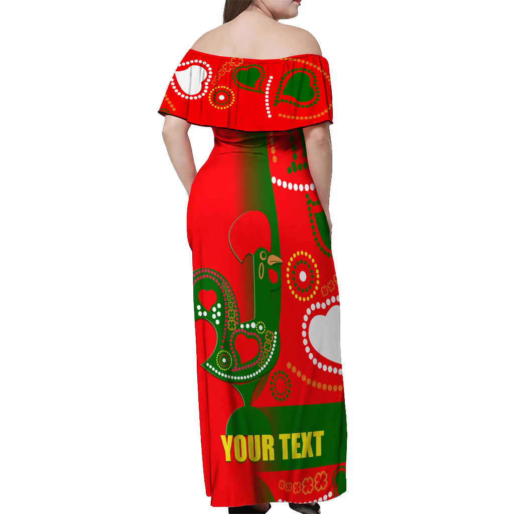 Portugal Day 2024 Off Shoulder Maxi Dress de Camoes e das Comunidades Portuguesas - Wonder Print Shop