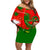 Portugal Day 2024 Off Shoulder Short Dress de Camoes e das Comunidades Portuguesas - Wonder Print Shop