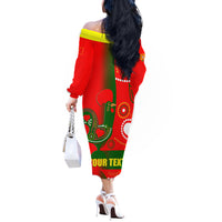 Portugal Day 2024 Off The Shoulder Long Sleeve Dress de Camoes e das Comunidades Portuguesas - Wonder Print Shop