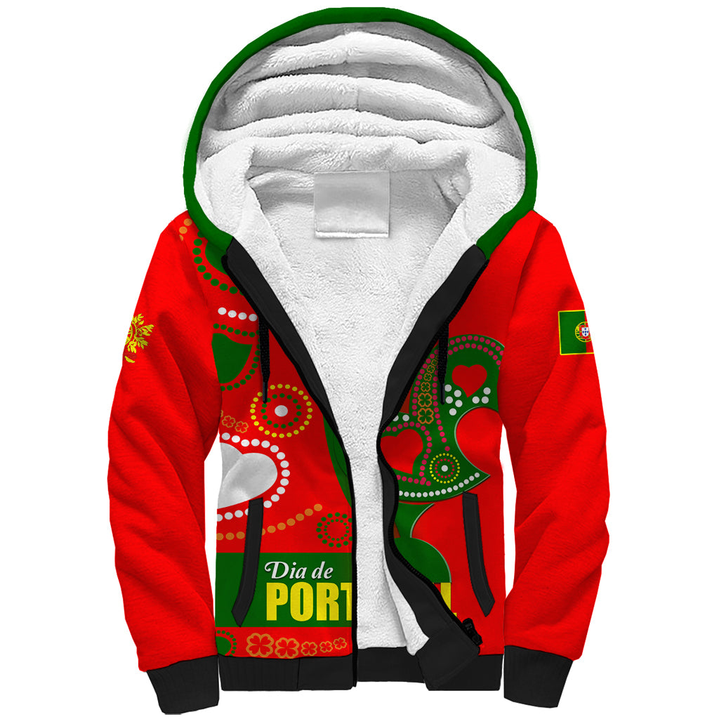 Portugal Day 2024 Sherpa Hoodie de Camoes e das Comunidades Portuguesas - Wonder Print Shop
