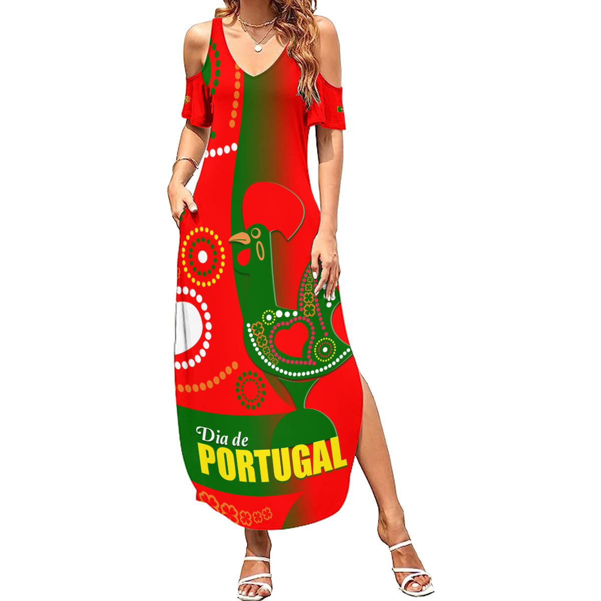 Portugal Day 2024 Summer Maxi Dress de Camoes e das Comunidades Portuguesas