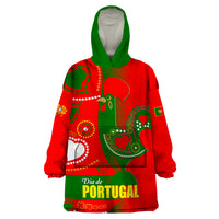 Portugal Day 2024 Wearable Blanket Hoodie de Camoes e das Comunidades Portuguesas - Wonder Print Shop