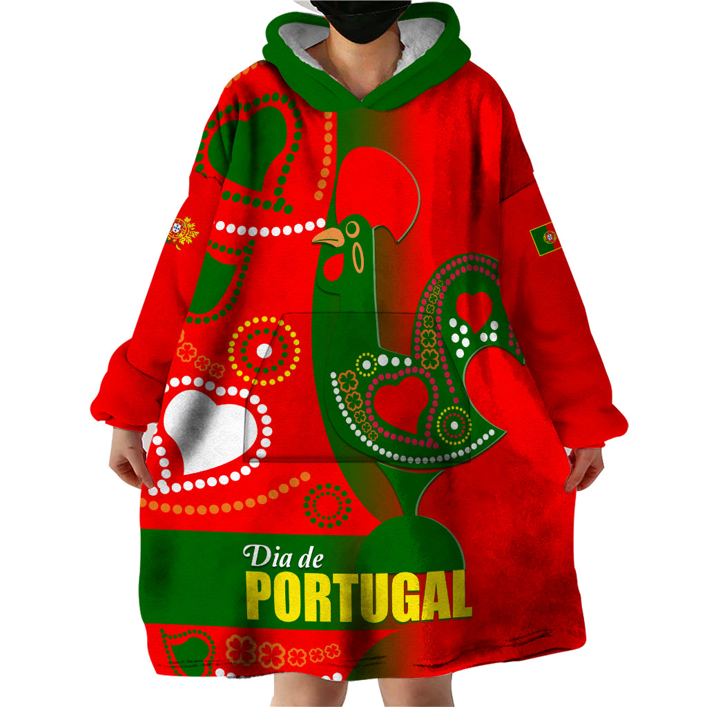 Portugal Day 2024 Wearable Blanket Hoodie de Camoes e das Comunidades Portuguesas - Wonder Print Shop