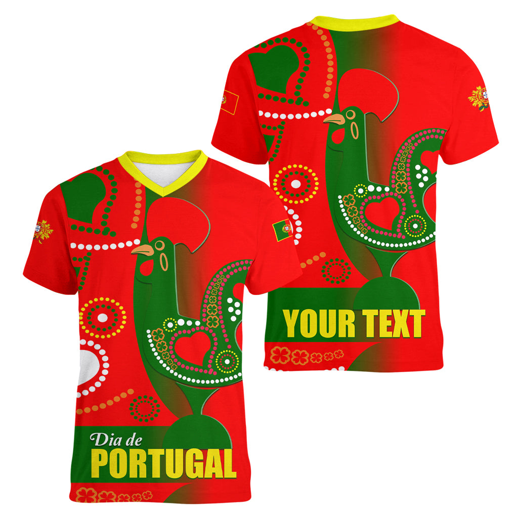 Portugal Day 2024 Women V-Neck T-Shirt de Camoes e das Comunidades Portuguesas - Wonder Print Shop