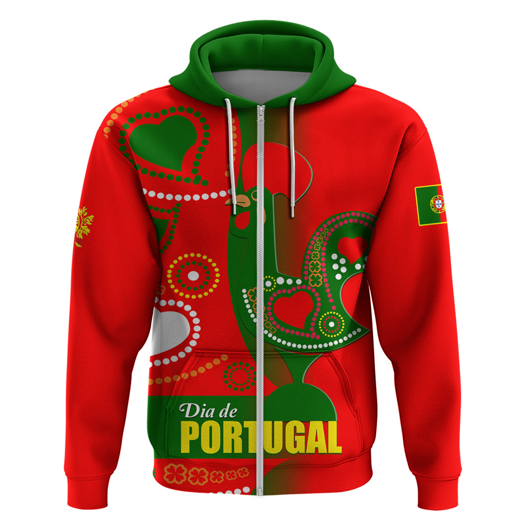 Portugal Day 2024 Zip Hoodie de Camoes e das Comunidades Portuguesas - Wonder Print Shop