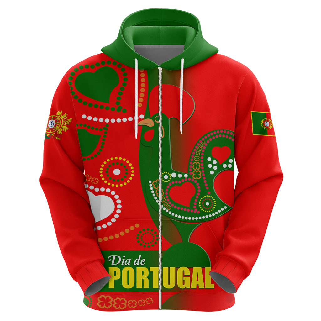 Portugal Day 2024 Zip Hoodie de Camoes e das Comunidades Portuguesas - Wonder Print Shop