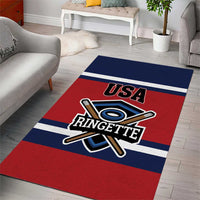 USA 2025 Ringette Area Rug Go Champion Team Ringette USA