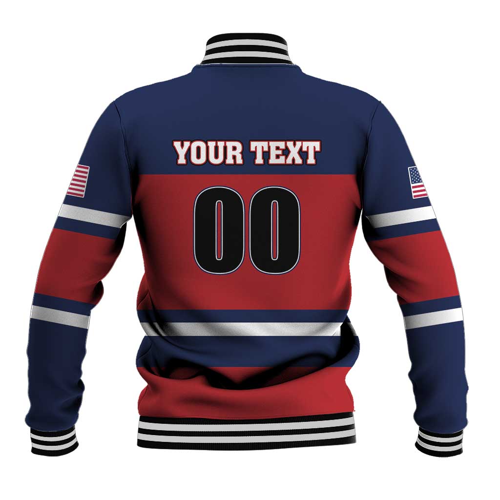 Custom USA 2025 Ringette Baseball Jacket Go Champion Team Ringette USA