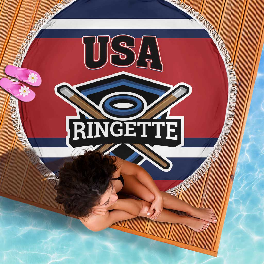 USA 2025 Ringette Beach Blanket Go Champion Team Ringette USA