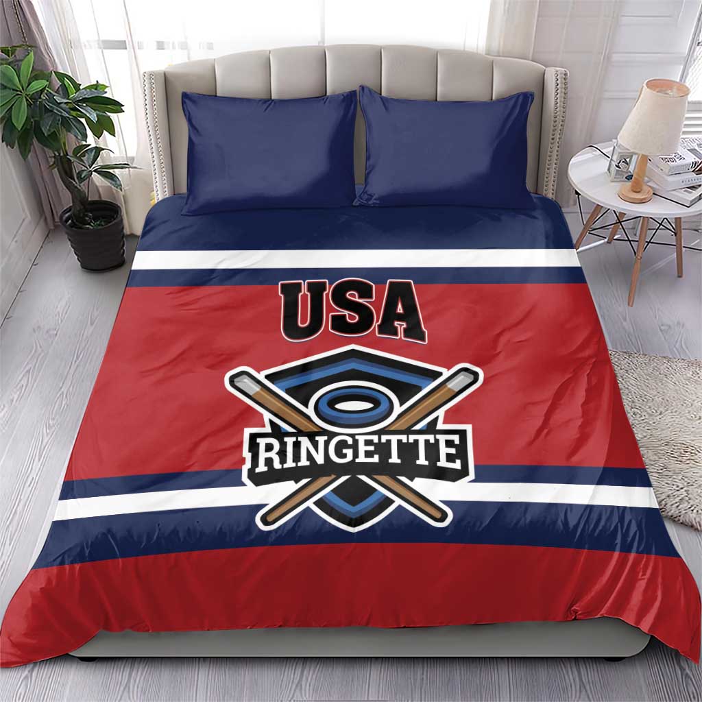 USA 2025 Ringette Bedding Set Go Champion Team Ringette USA