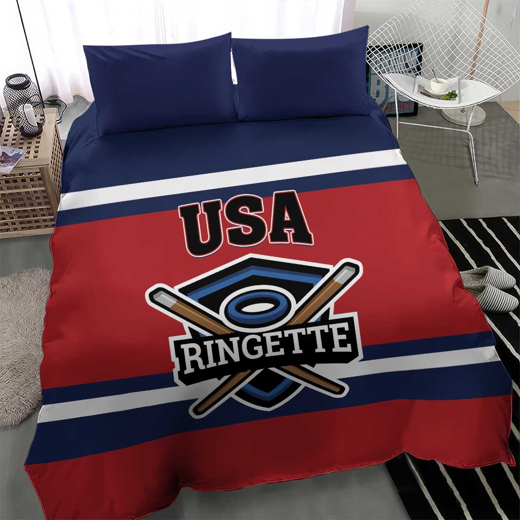 USA 2025 Ringette Bedding Set Go Champion Team Ringette USA
