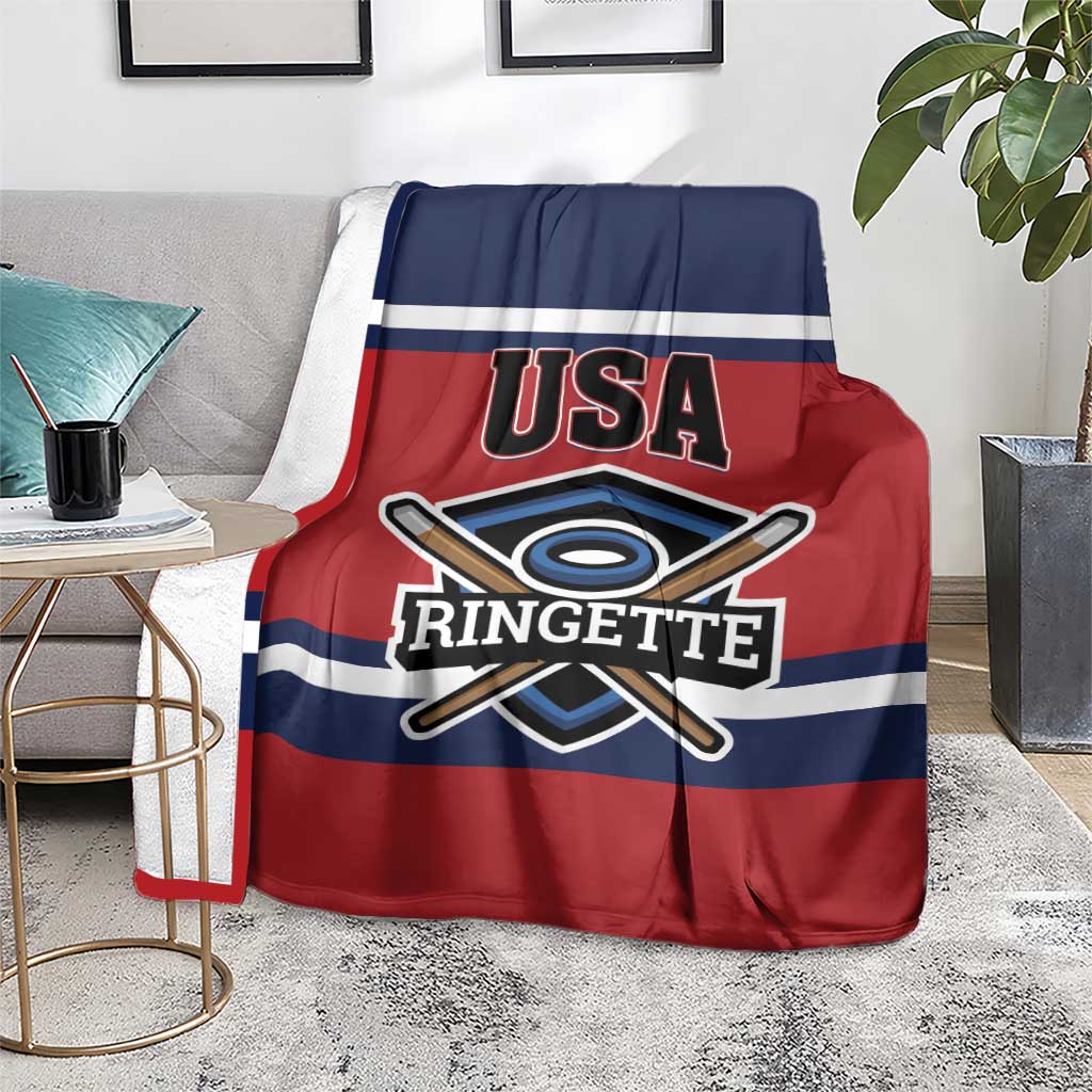 USA 2025 Ringette Blanket Go Champion Team Ringette USA