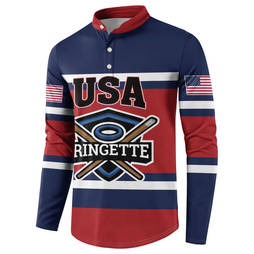 Custom USA 2025 Ringette Button Sweatshirt Go Champion Team Ringette USA