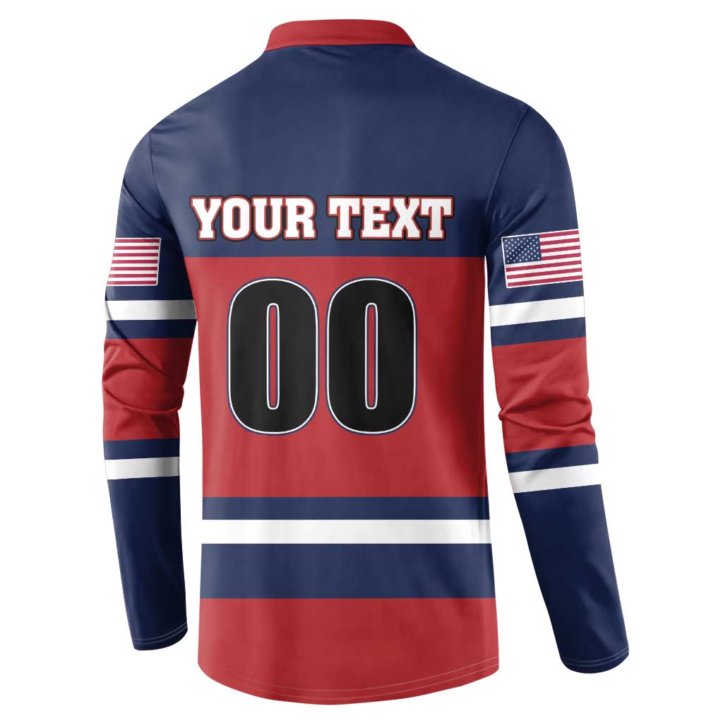 Custom USA 2025 Ringette Button Sweatshirt Go Champion Team Ringette USA