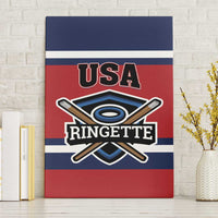 USA 2025 Ringette Canvas Wall Art Go Champion Team Ringette USA