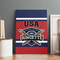 USA 2025 Ringette Canvas Wall Art Go Champion Team Ringette USA