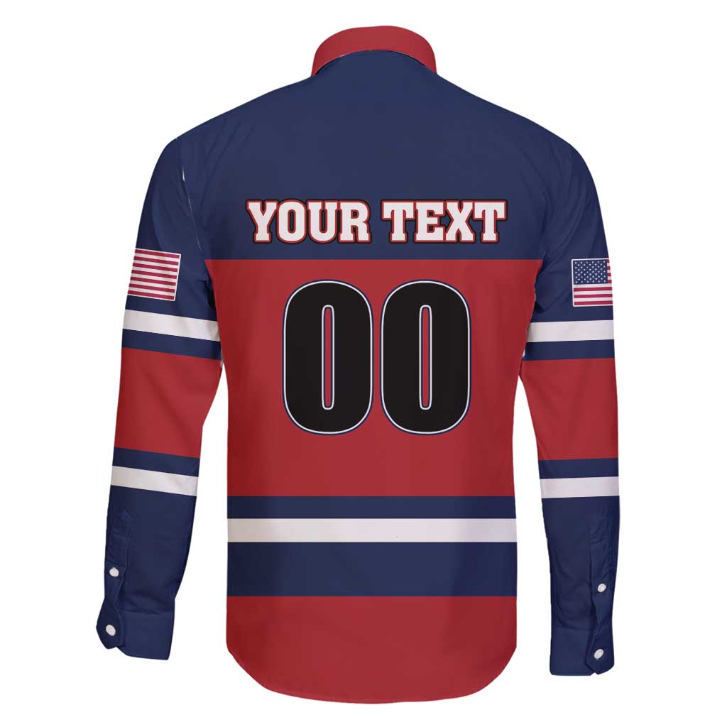Custom USA 2025 Ringette Family Matching Long Sleeve Bodycon Dress and Hawaiian Shirt Go Champion Team Ringette USA
