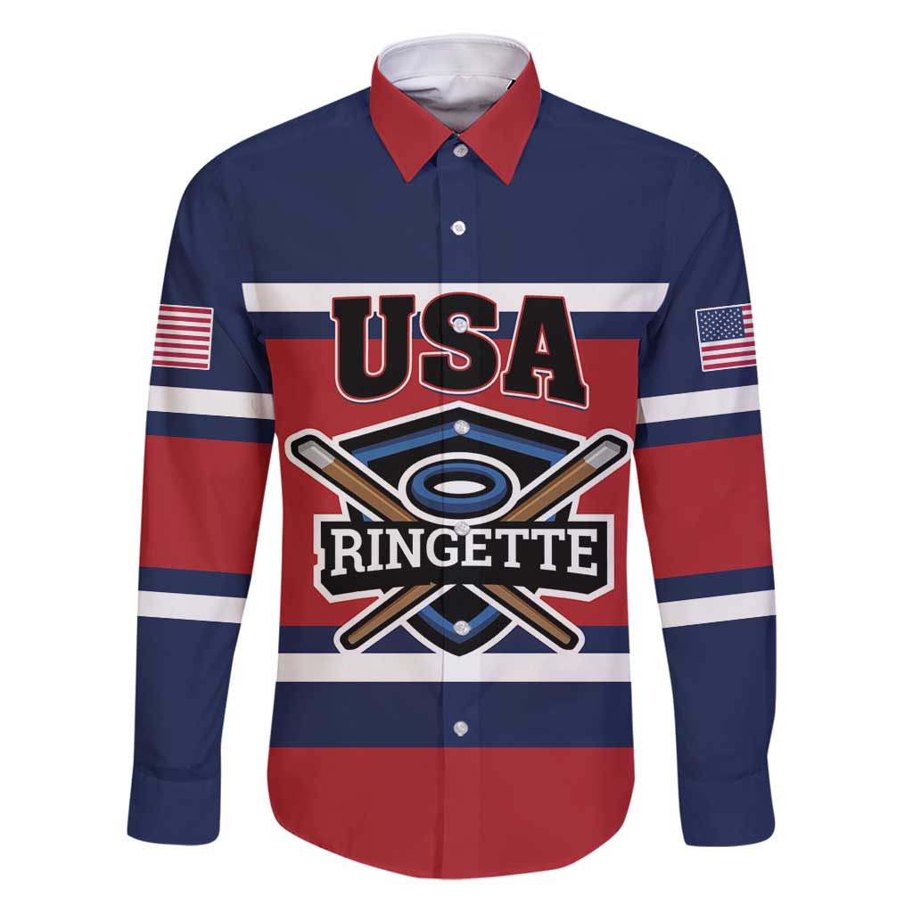 Custom USA 2025 Ringette Family Matching Off Shoulder Maxi Dress and Hawaiian Shirt Go Champion Team Ringette USA