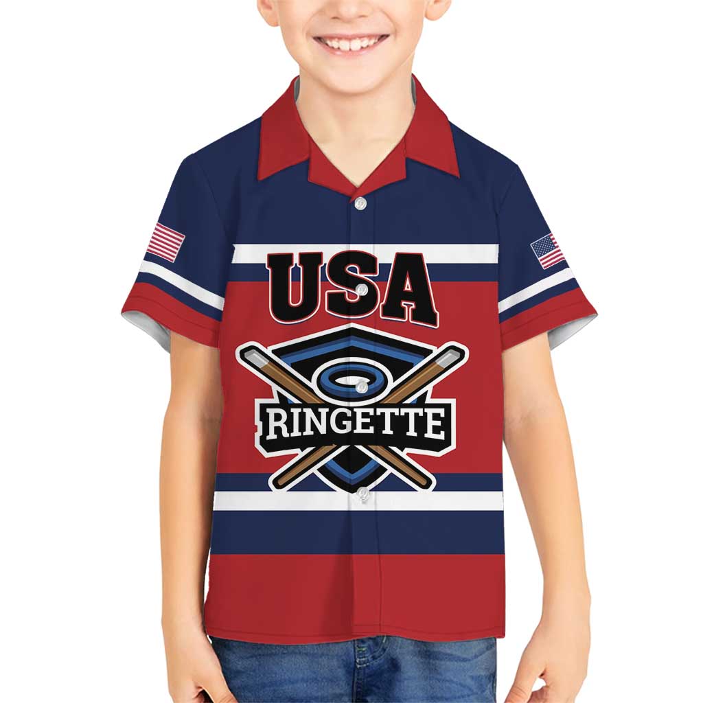 Custom USA 2025 Ringette Family Matching Puletasi and Hawaiian Shirt Go Champion Team Ringette USA