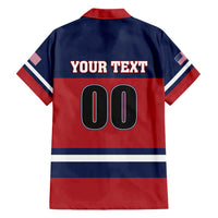Custom USA 2025 Ringette Family Matching Short Sleeve Bodycon Dress and Hawaiian Shirt Go Champion Team Ringette USA