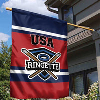 USA 2025 Ringette Garden Flag Go Champion Team Ringette USA