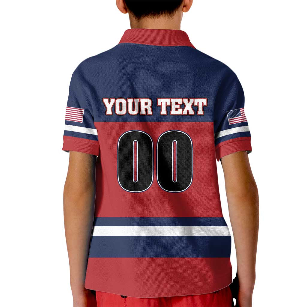 Custom USA 2025 Ringette Kid Polo Shirt Go Champion Team Ringette USA